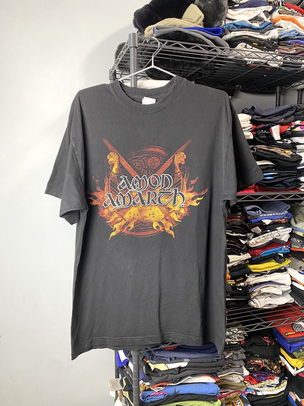 Band Tees Vintage 2000’s Amon Amarth Band T Shirt Rock Heavy Metal Size US L / EU 52-54 / 3 - 1 Thumbnail