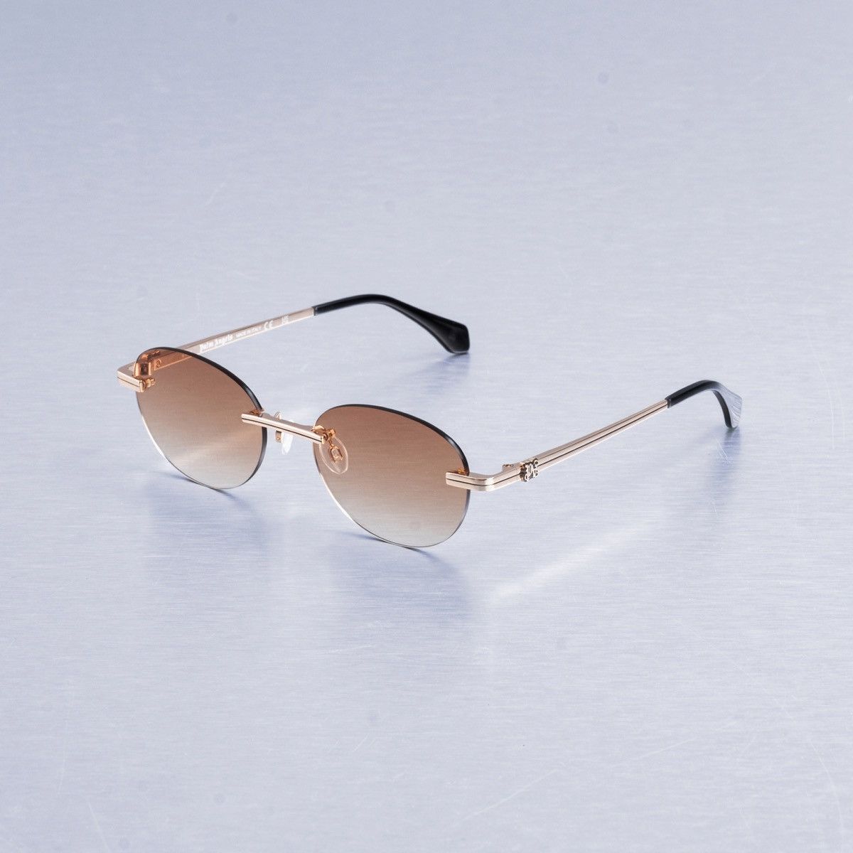 Palm Angels PALM ANGELS CRYSTAL GOLD ORANGE GRADIENT SUNGLASSES Size ONE SIZE - 1 Thumbnail