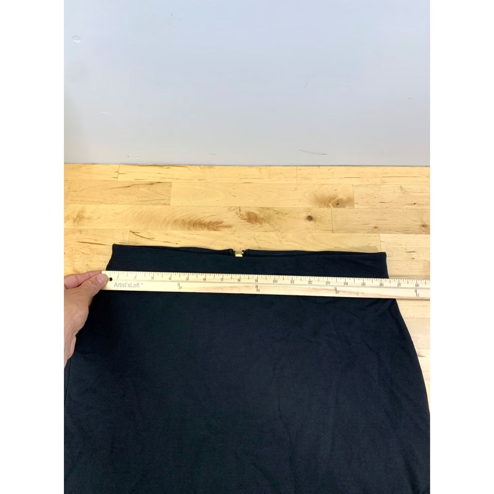 Vintage Philosophy Skirt Women 12 Black Pencil Knee Length Casual Business Size 34" / US 12 / IT 48 - 4 Thumbnail
