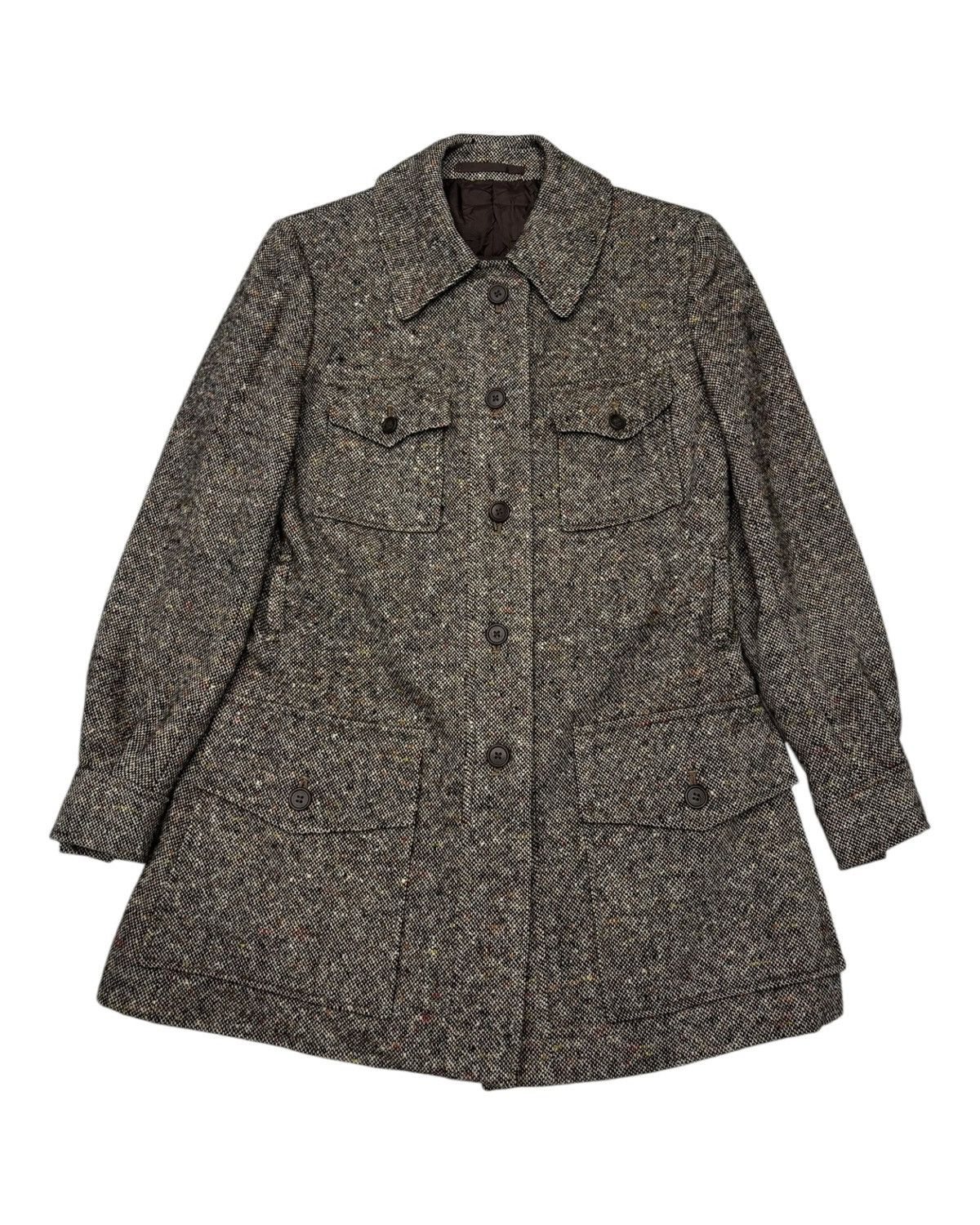 Burberry BURBERRY IRISH TWEED WOOL JACKET Size S / US 4 / IT 40 - 11 Thumbnail