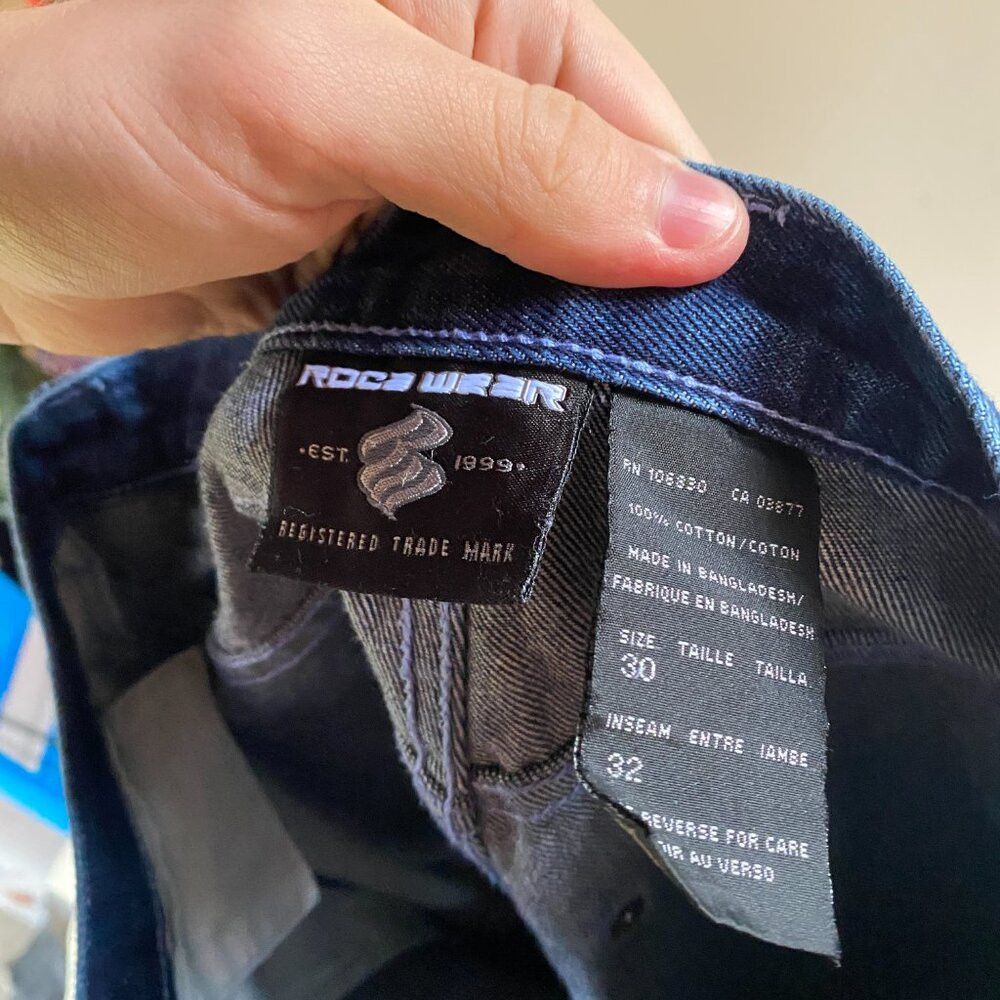 Vintage Vintage Y2K 90s Embroidered EXCO Jeans Size 30 Blue Size US 30 / EU 46 - 4 Thumbnail