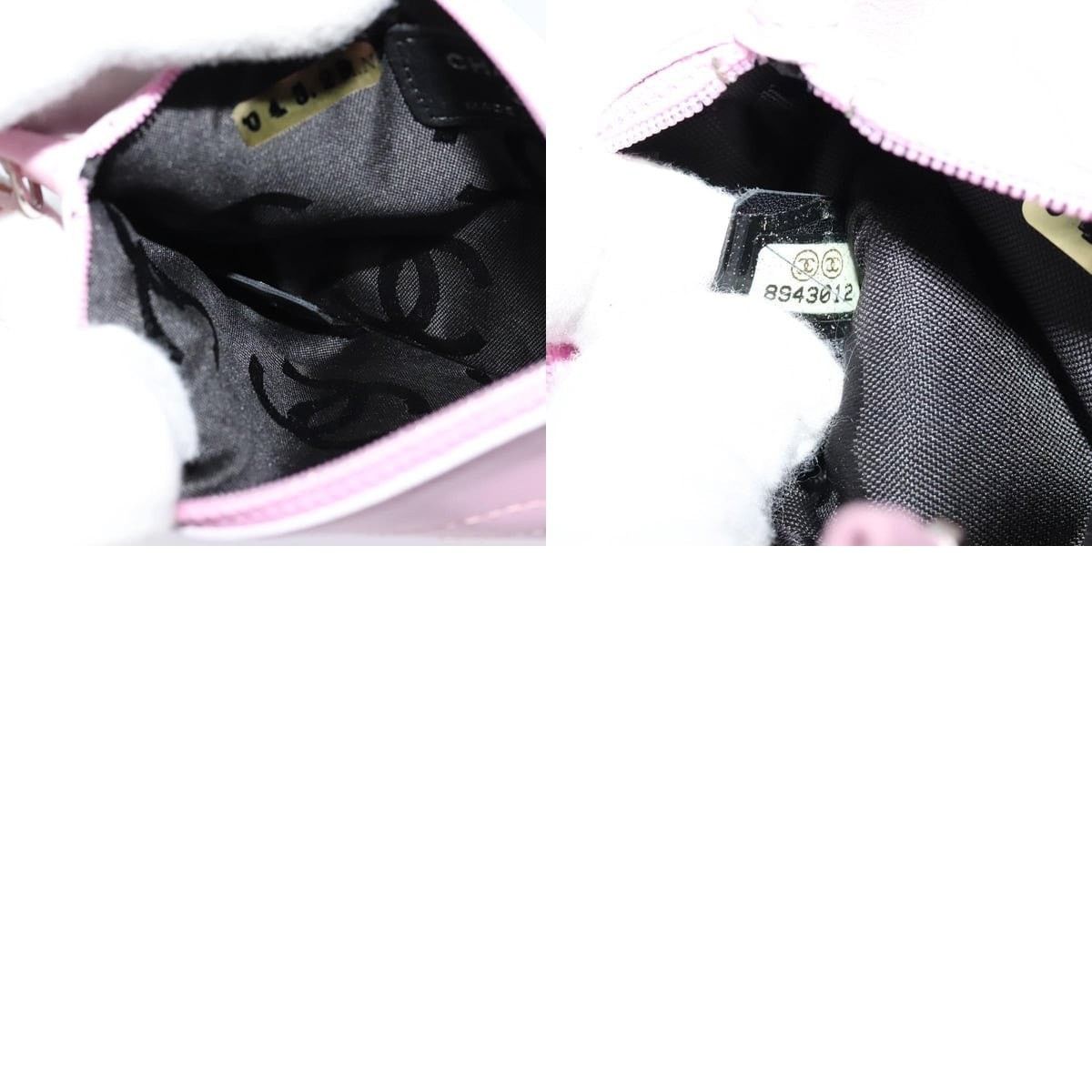 Chanel Chanel Pouch Leather Pink CC Size ONE SIZE - 6 Thumbnail