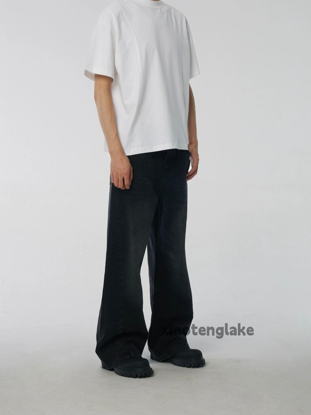 Jean × Vintage washed faded cleanfit yuppie loose baggy jeans Size US 32 / EU 48 - 5 Thumbnail