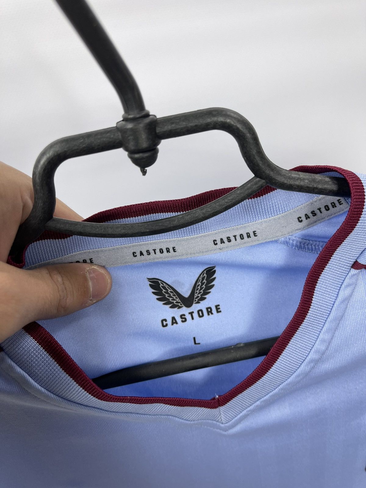 Castore ASTON VILLA 2022-2023 THIRD FOOTBALL SHIRT CASTORE SIZE L Size US L / EU 52-54 / 3 - 4 Thumbnail