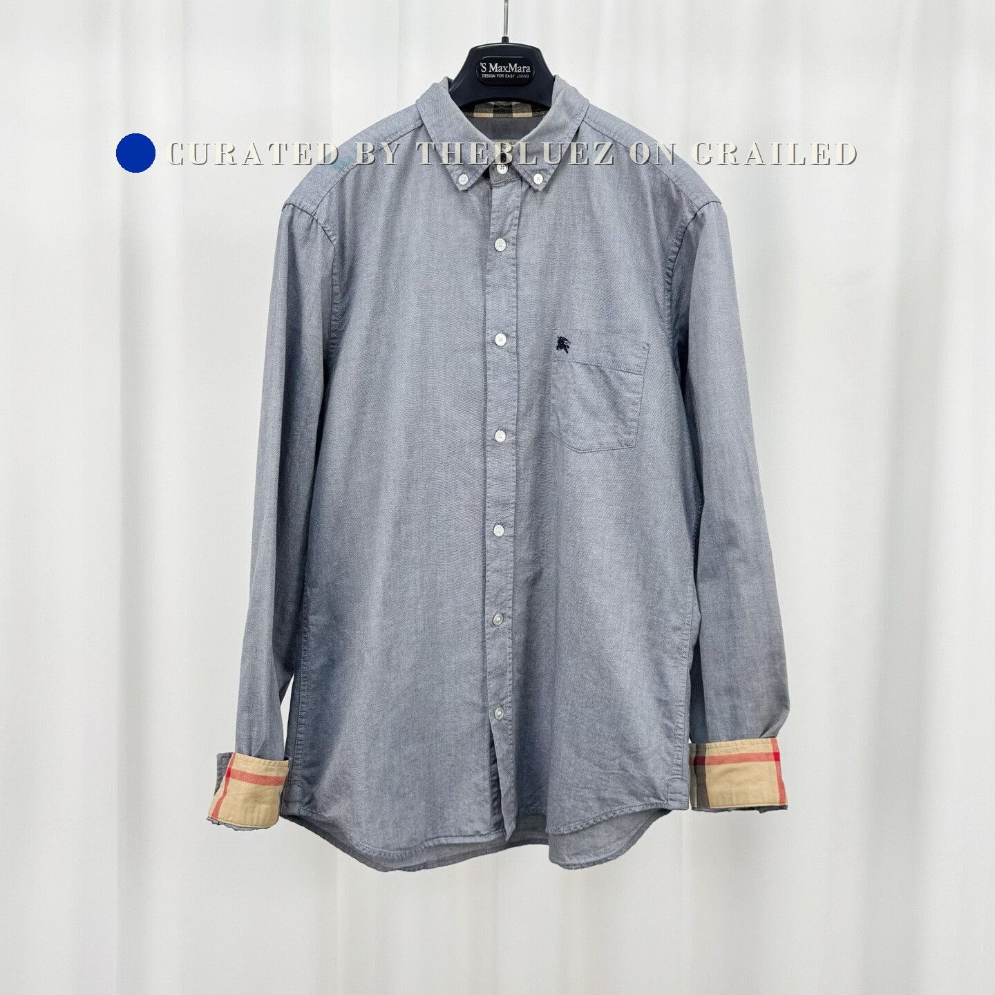 Burberry Burberry Embroidered Knight Check Shirt Size US M / EU 48-50 / 2 - 1 Thumbnail
