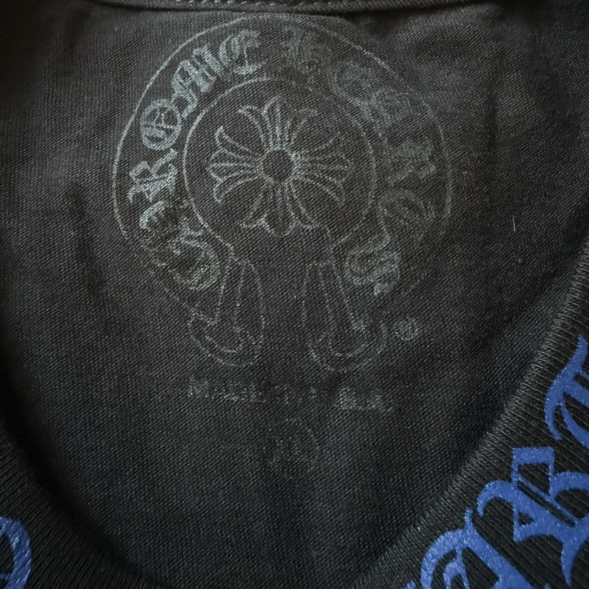 Chrome Hearts Chrome Hearts Blue Script T shirt XL Size US XL / EU 56 / 4 - 4 Thumbnail