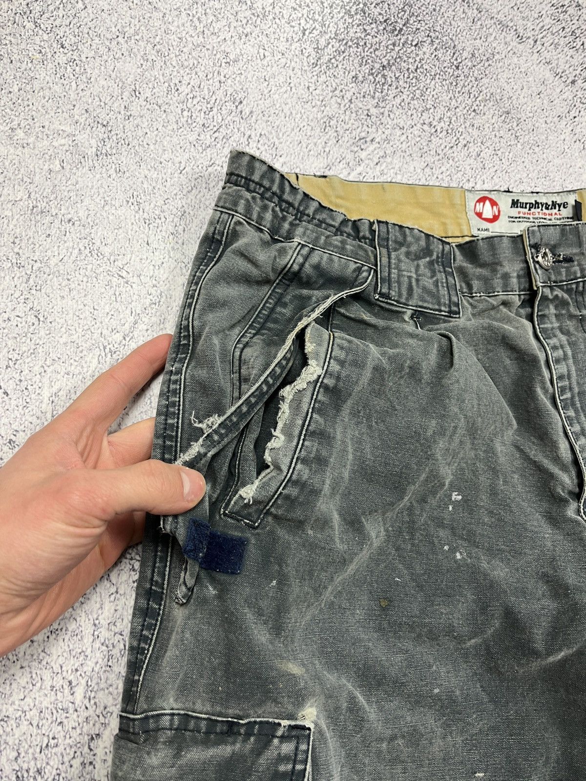 Japanese Brand × Vintage Murphy & Nye Distressed Work Cargo Baggy Pants Avant Garde Size US 36 / EU 52 - 10 Thumbnail