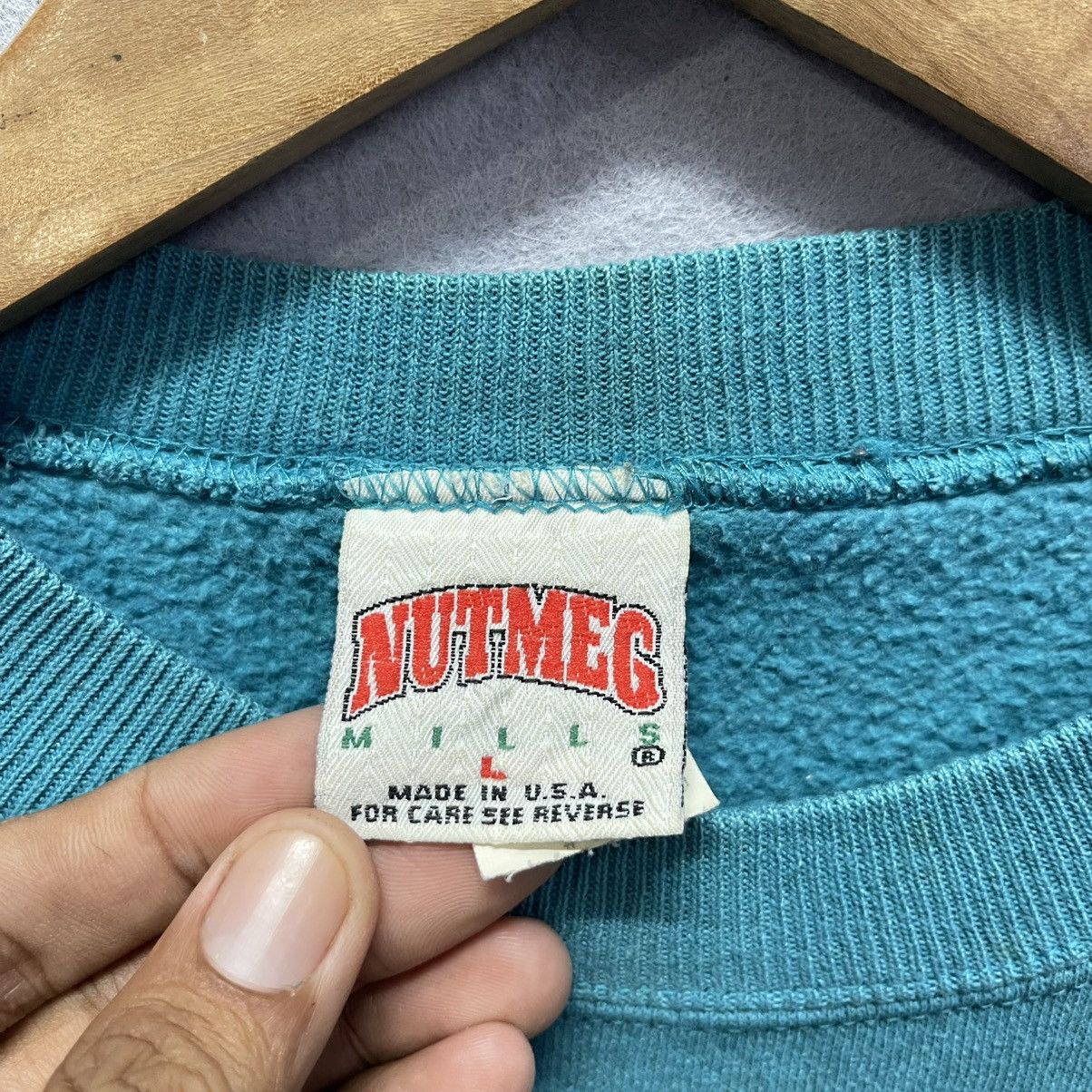 NBA Vintage 90s Charlotte Hornets Nutmeg Mills Sweatshirt Size US S / EU 44-46 / 1 - 8 Thumbnail