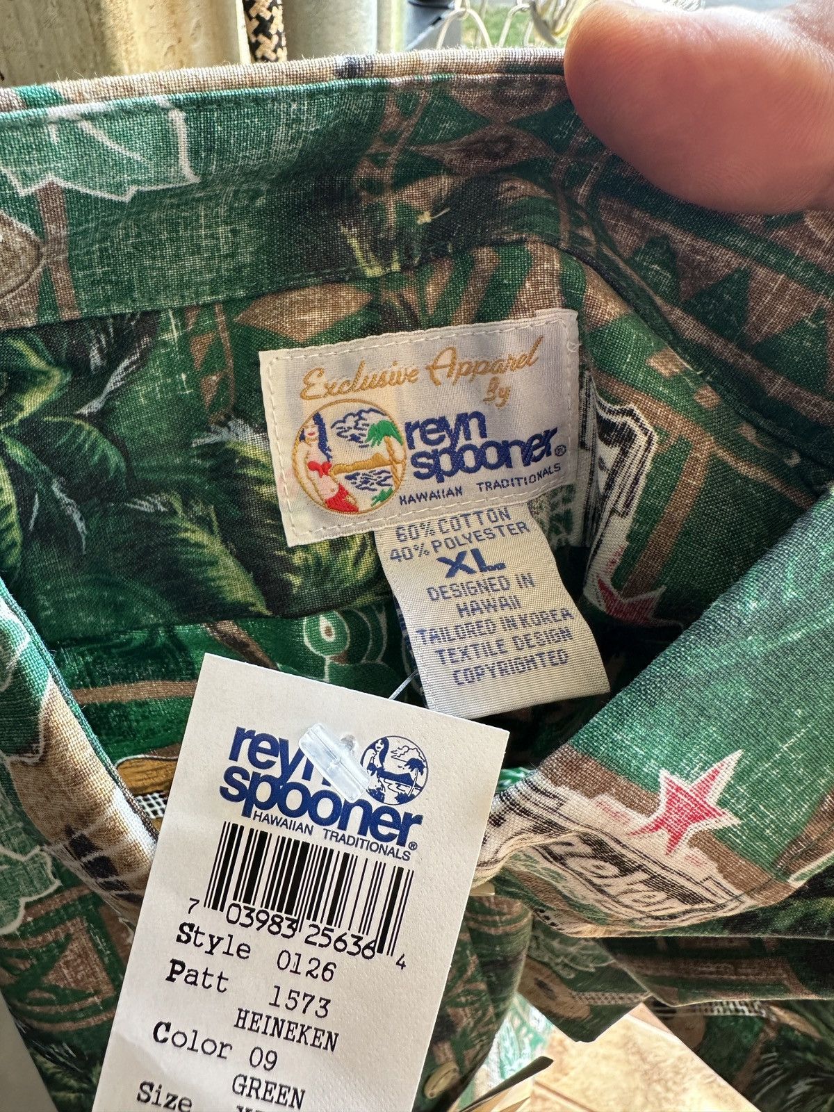 Reyn Spooner New Rare Reyn Spooner Heineken Beer Hawaiian Shirt Men’s XL Size US XL / EU 56 / 4 - 4 Thumbnail