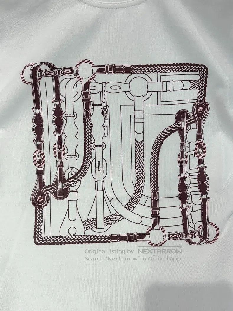 Hermes Hermes Women's 'Canoe' tailored T-shirt short-sleeve Size XS / US 0-2 / IT 36-38 - 4 Thumbnail