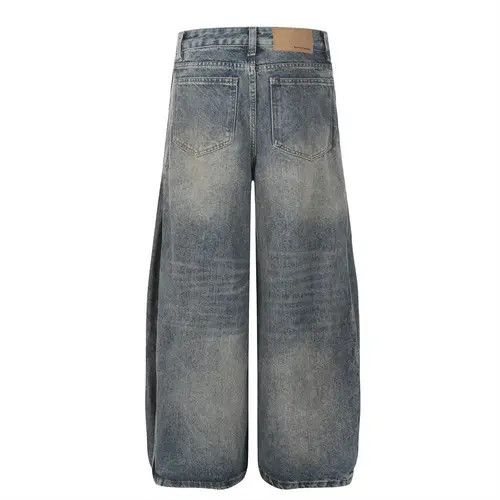 Japanese Brand Pants Men's loose wide-leg street style distressed jeans Size US 32 / EU 48 - 3 Thumbnail