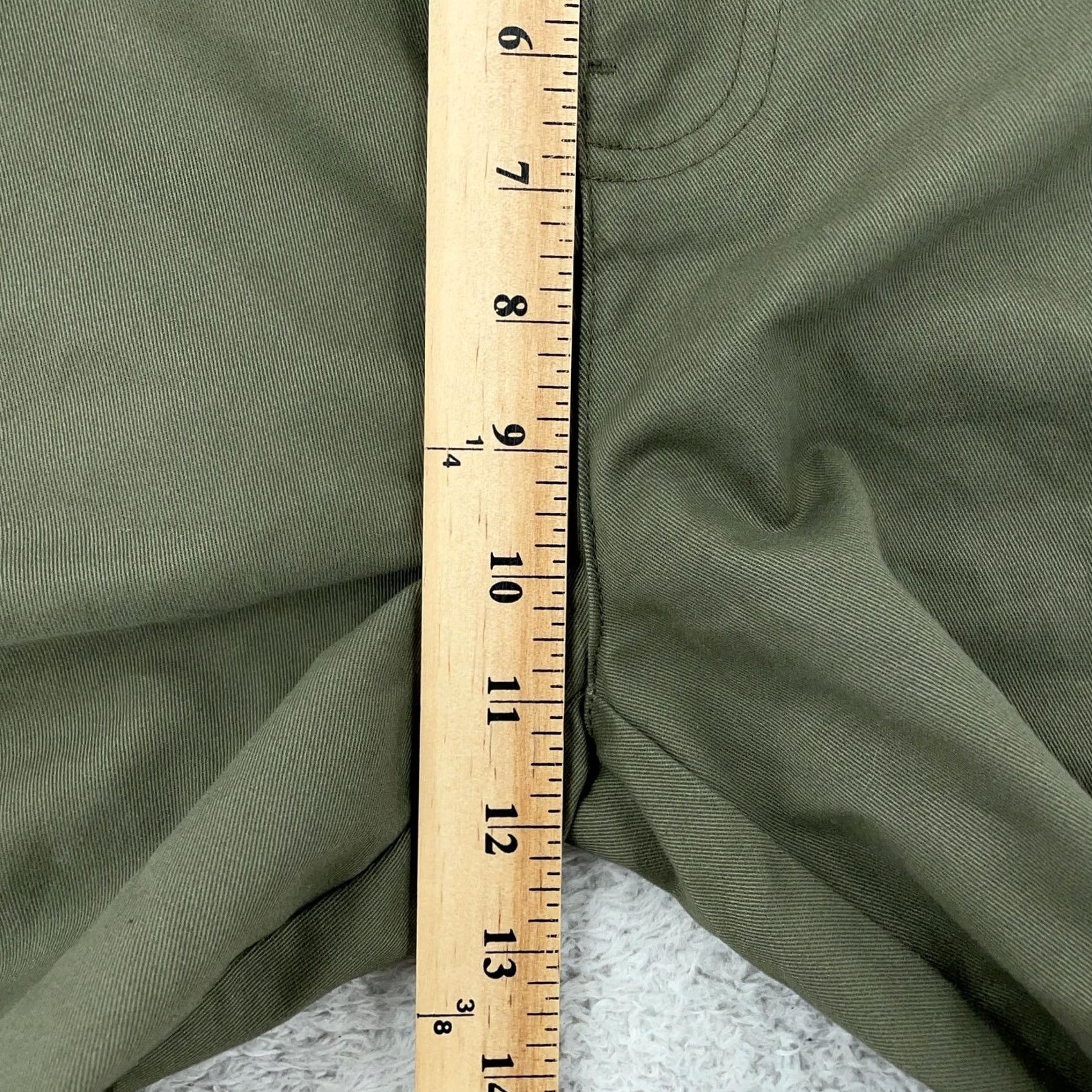 Dickies Dickies Cargo Shorts Womens 14 Olive Green Relaxed Fit Twill 38x11 Casual Workwear Boys? Size 36" / US 14 / IT 50 - 6 Thumbnail