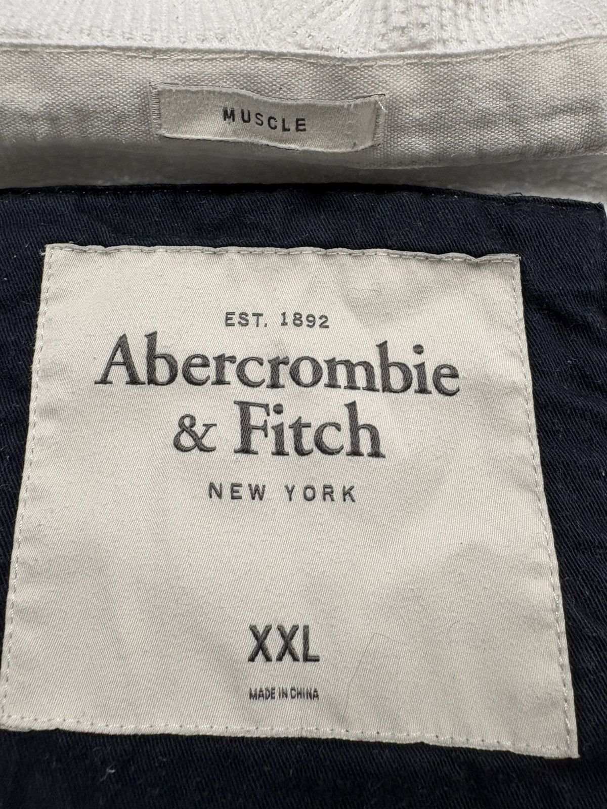 Abercrombie & Fitch Abercrombie & Fitch Rare Distressed Zip Hoodie Logo Y2K 00s Size US L / EU 52-54 / 3 - 13 Thumbnail
