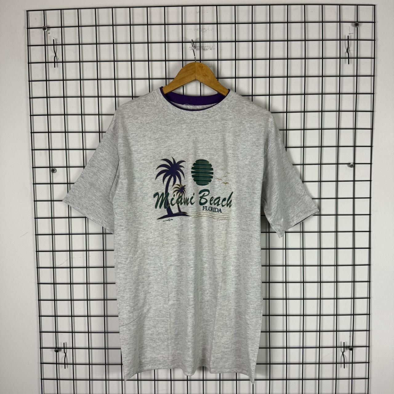 Vintage Graphic Tee Miami Made in USA Vintage T shirt Spellout 90s Size US M / EU 48-50 / 2 - 1 Thumbnail