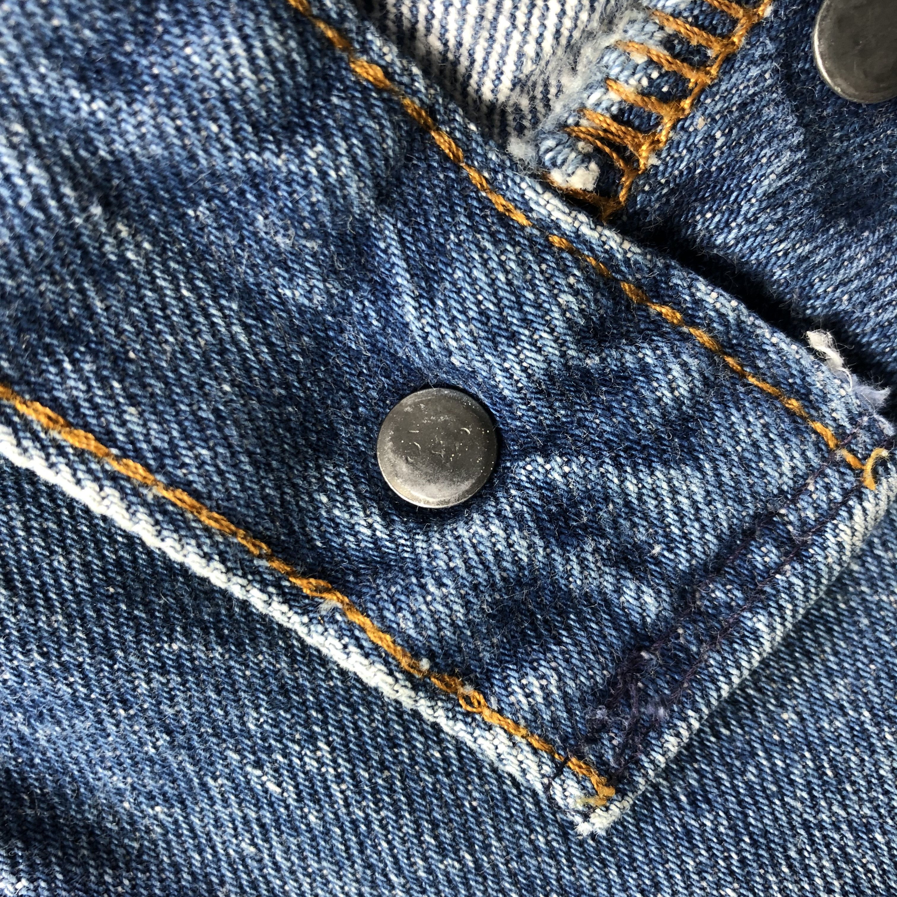 Levi's Vintage 80s Levis 501 Jeans Blue Wash Denim KJ2360 Size US 30 / EU 46 - 9 Thumbnail