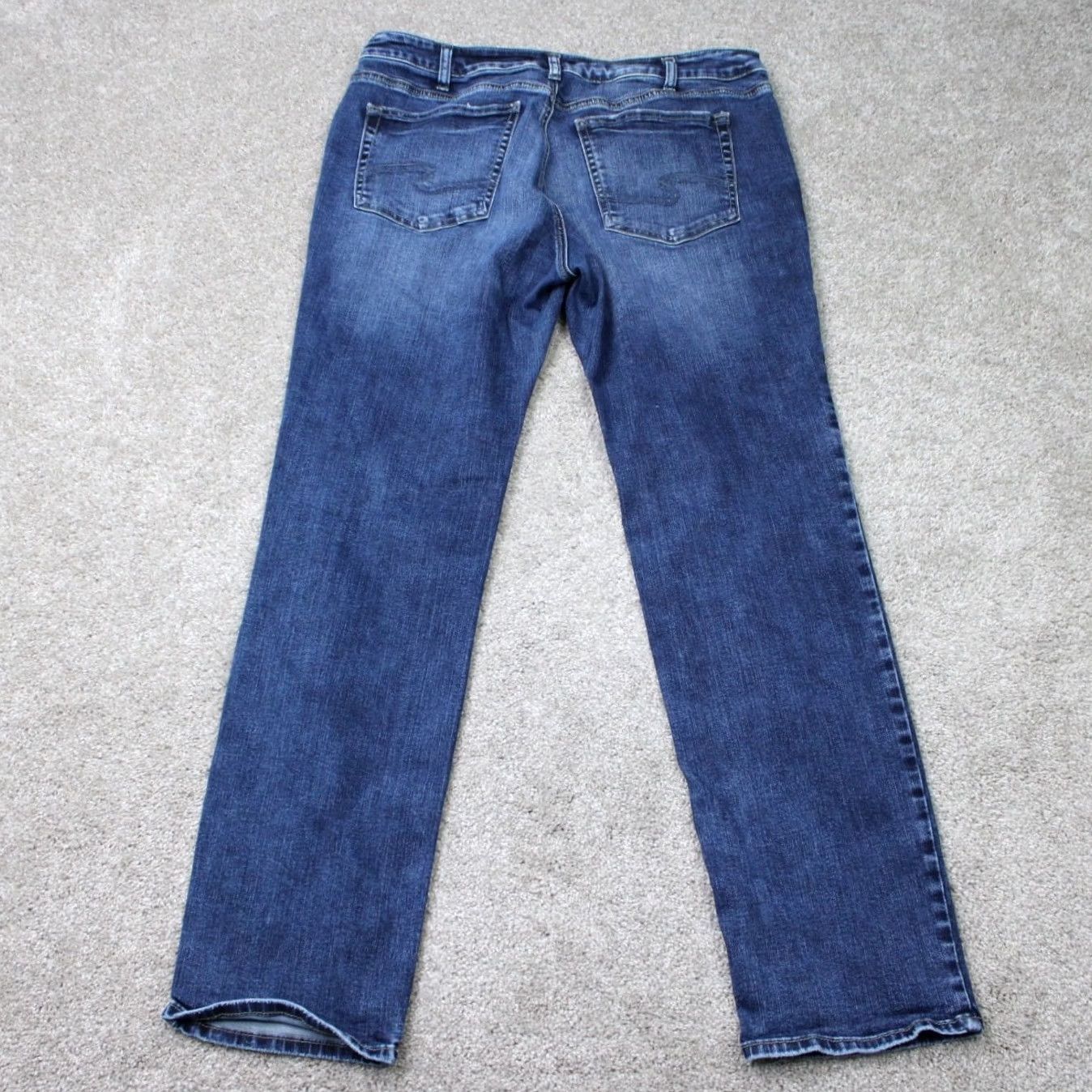 Silver Jeans Co. Silver Jeans Mens 34x31 Blue Suki Straight 5-Pocket Denim Jeans Reach 90s Hip Hop Cowboy Rock Y2K Mens Regular 34x31 Blue Denim Jeans Size US 34 / EU 50 - 6 Thumbnail
