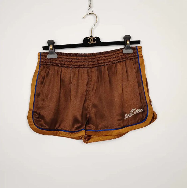 Louis Vuitton Louis Vuitton Brown Silk Men's Shorts 0089 Size US 30 / EU 46 - 1 Thumbnail