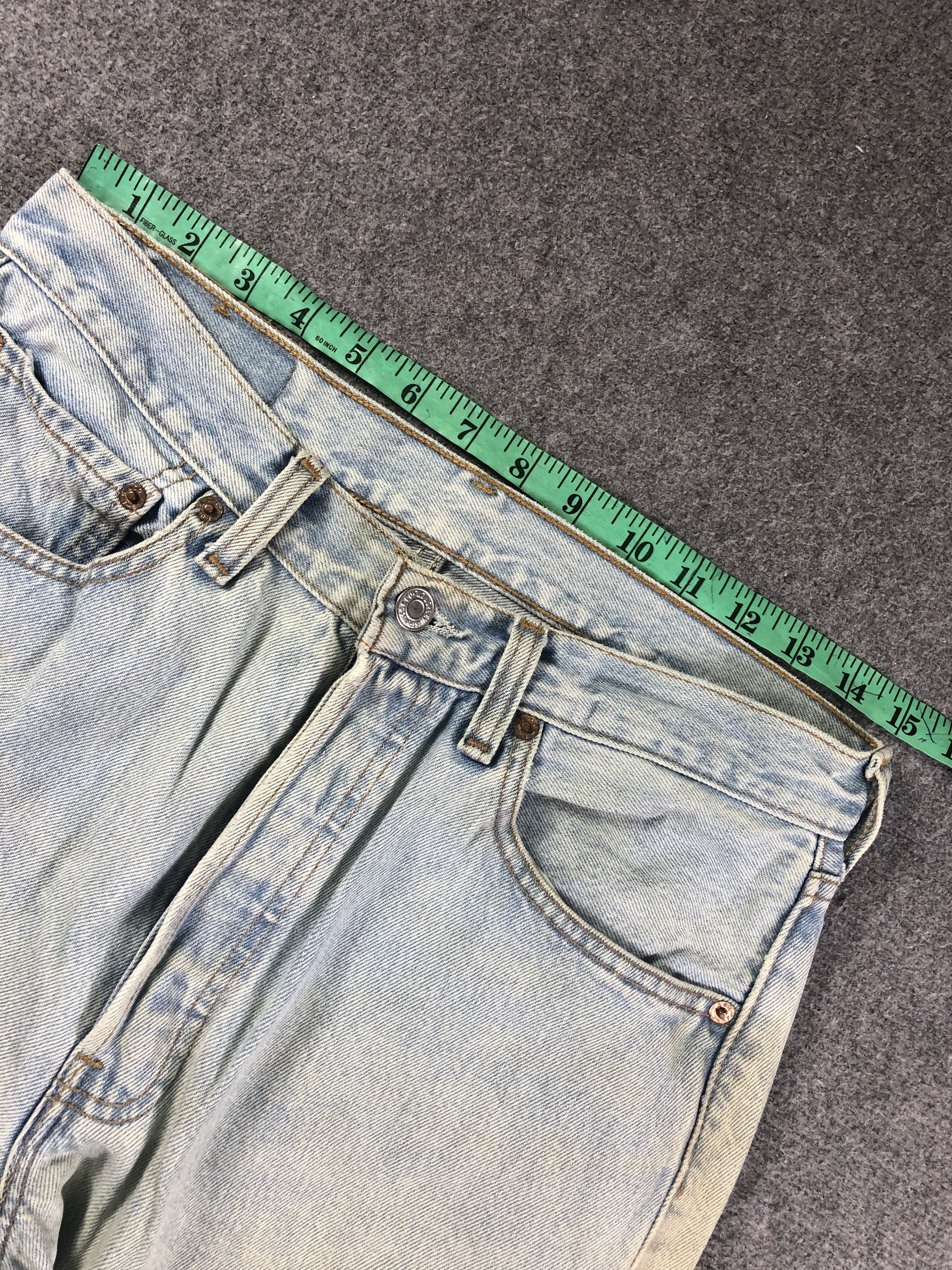 Levi's Light Blue Levis 501 Denim Jeans 30x28 Size 31" - 6 Thumbnail