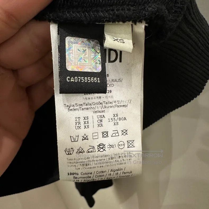 Fendi Fendi Logo Print Short Hoodie Size XS / US 0-2 / IT 36-38 - 4 Thumbnail