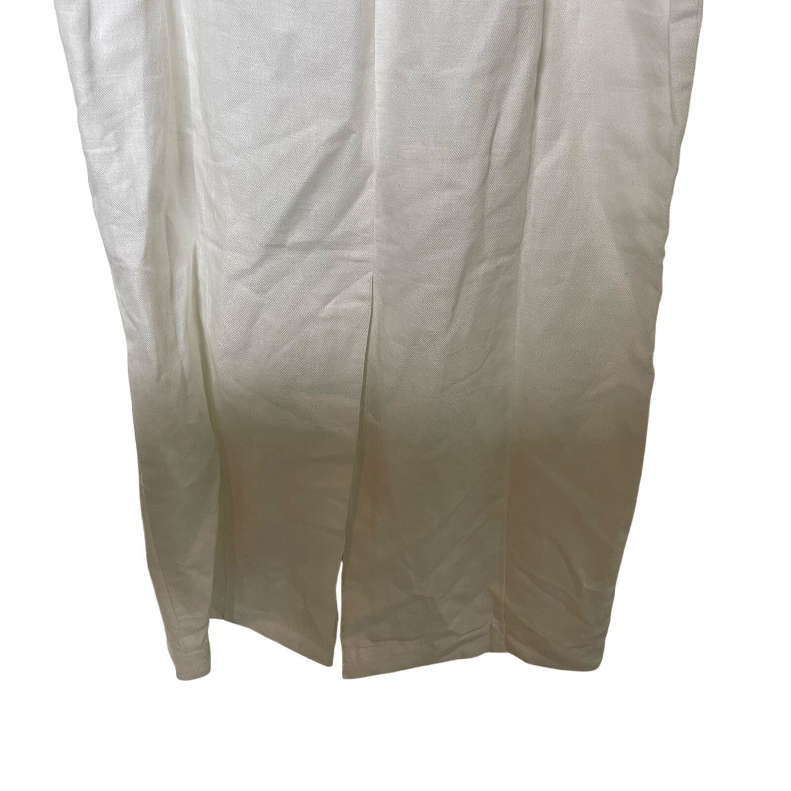 Mara Hoffman Mara Hoffman White Linen NAMARI Pencil DRESS Puff sleeve 0 Size XS / US 0-2 / IT 36-38 - 9 Thumbnail
