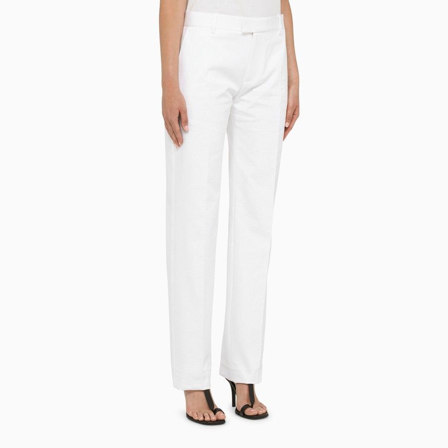 Bottega Veneta o1d2blof0824 Pant in White Size 27" / US 4 / IT 40 - 3 Thumbnail