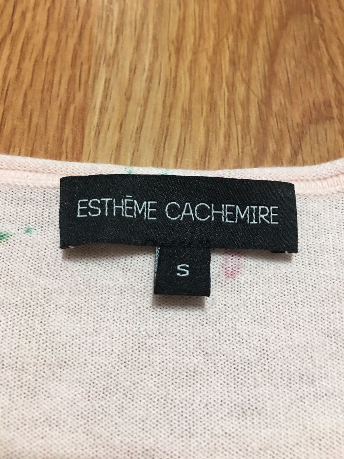 Designer ESTHEME Cashmere Pink Birds Print Sweater Size S Size S / US 4 / IT 40 - 7 Thumbnail