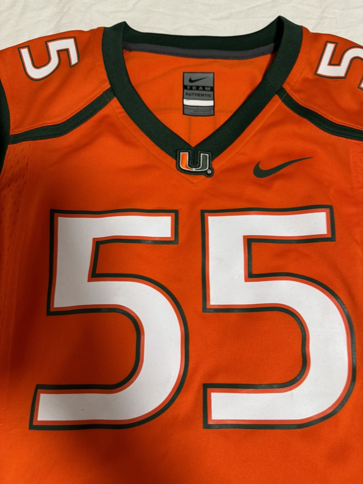 Nike SAMPLE Nike Miami Hurricanes Jersey Size Medium Womens NEW Size M / US 6-8 / IT 42-44 - 2 Thumbnail