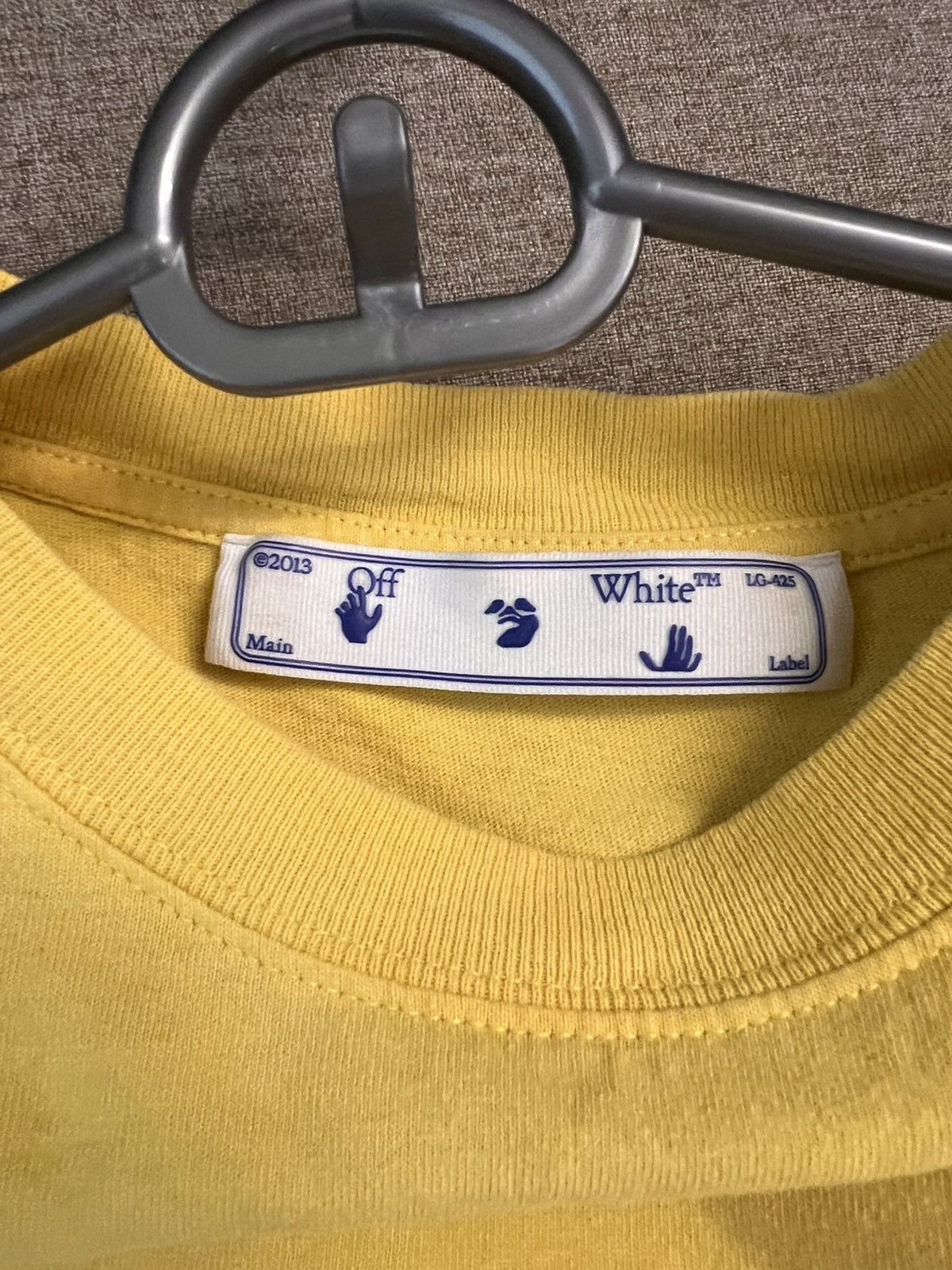 Off-White Off-White Spray-Paint Logo T-Shirt, Yellow XS Size US XS / EU 42 / 0 - 3 Thumbnail