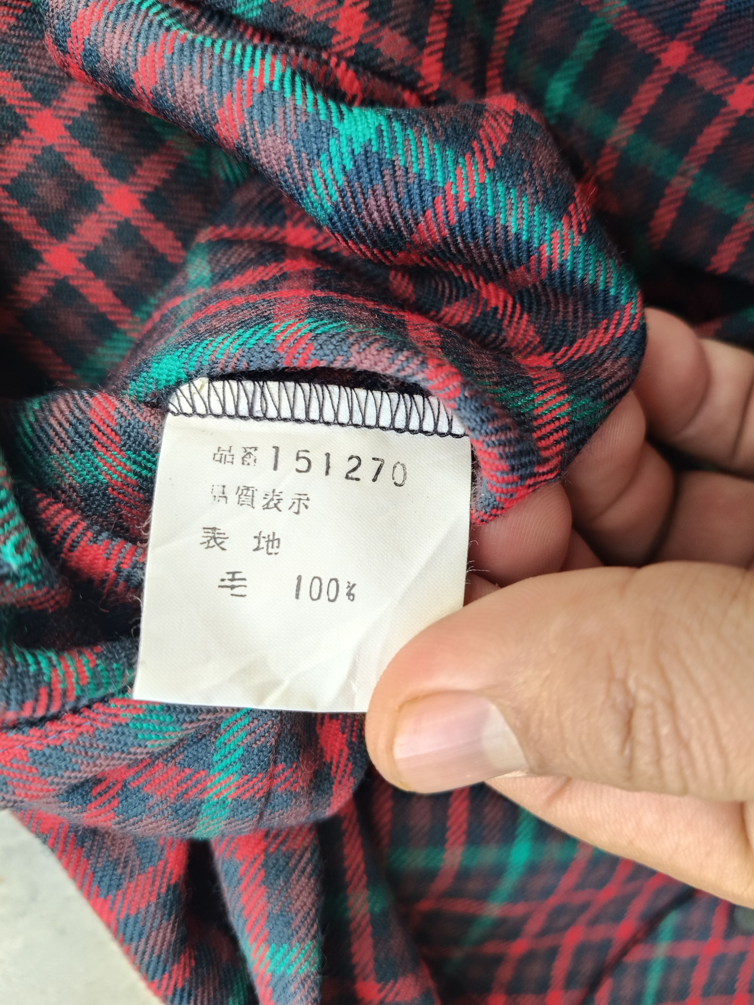 Japanese Brand Vintage Flannel Wool Button up Size XL / US 12-14 / IT 48-50 - 9 Thumbnail