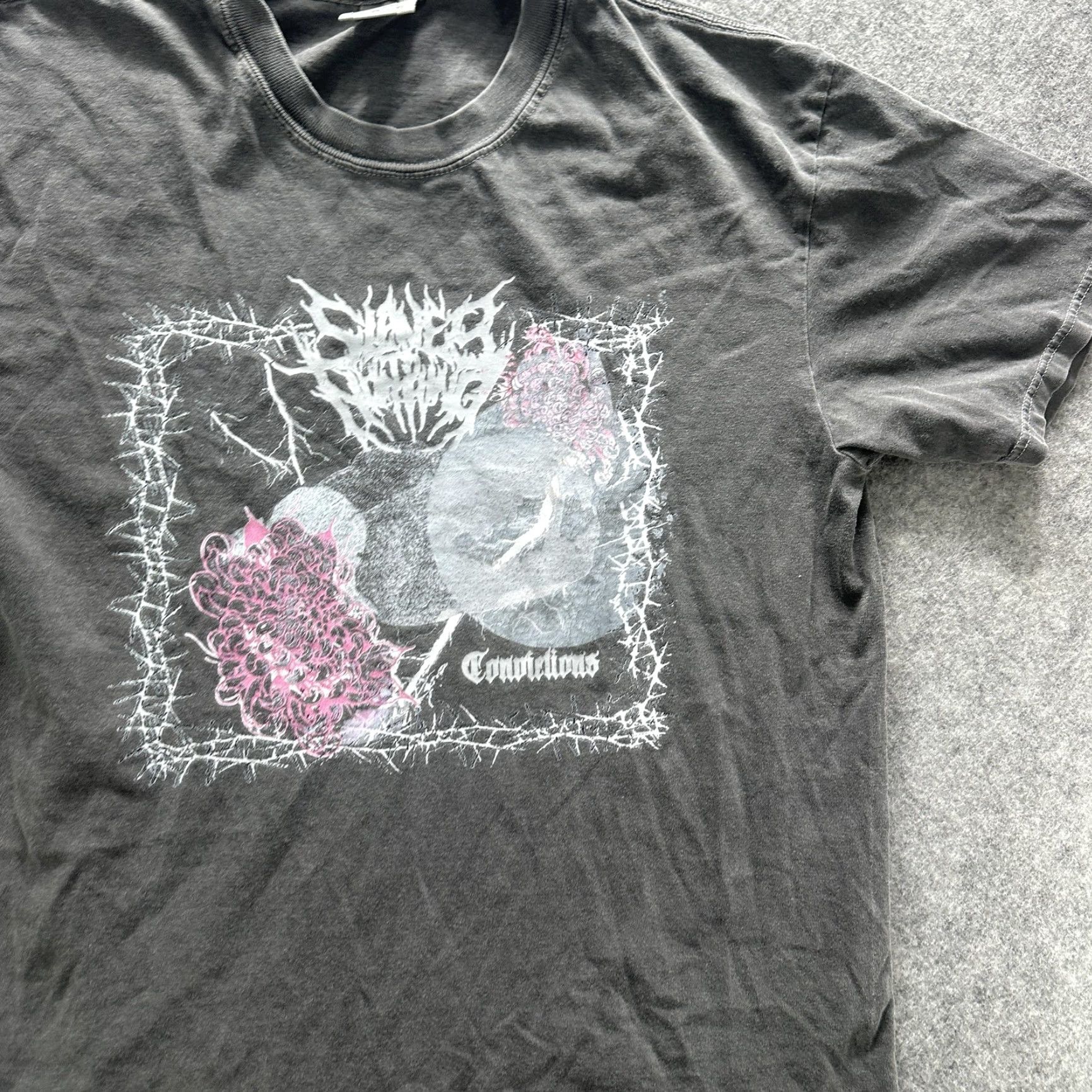 Comfort Colors Comfort Colors Shirt Mens Large Black Graphic Band Metal Convulsions Size US L / EU 52-54 / 3 - 4 Thumbnail