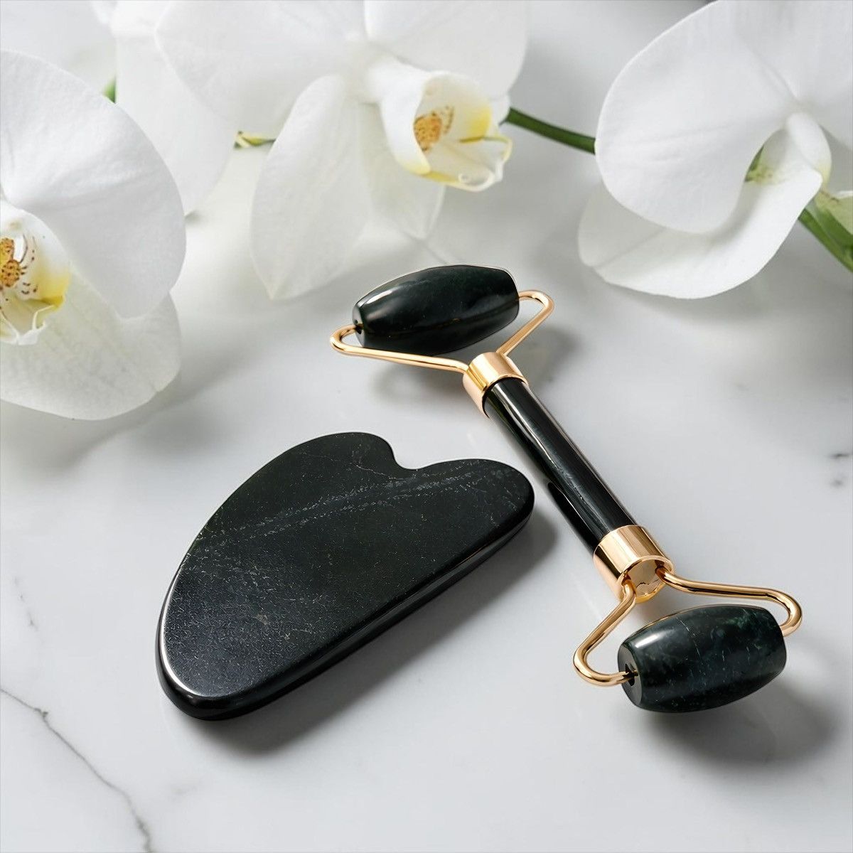 Other Plum Pretty Jade Roller with Gua Sha Set - Dual Sided Size ONE SIZE - 1 Thumbnail