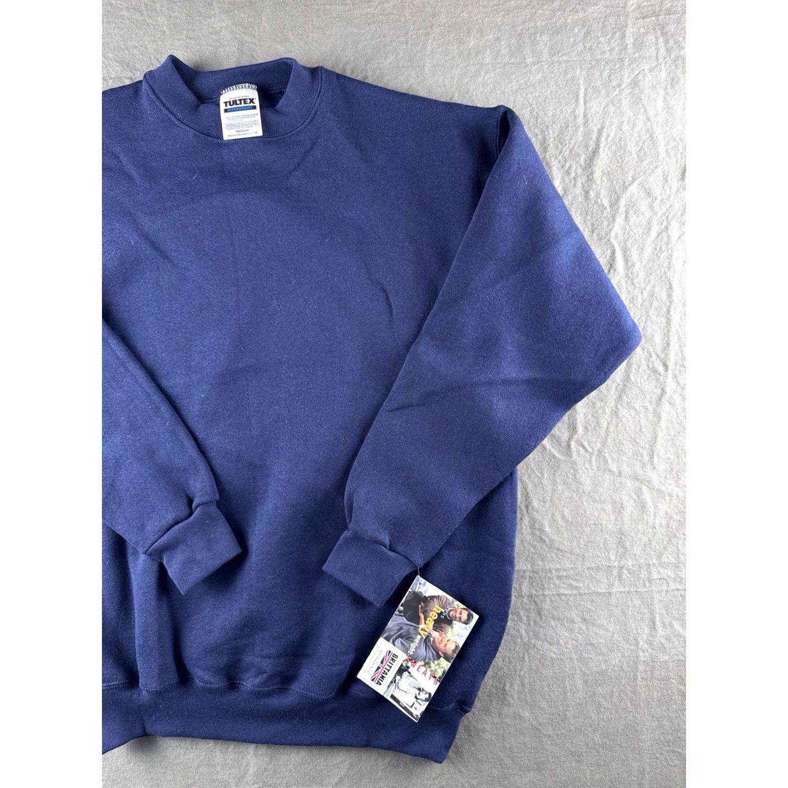 Tultex VINTAGE 90s Tultex Superweight Crewneck Sweatshirt Navy M Deadstock Size US M / EU 48-50 / 2 - 3 Thumbnail
