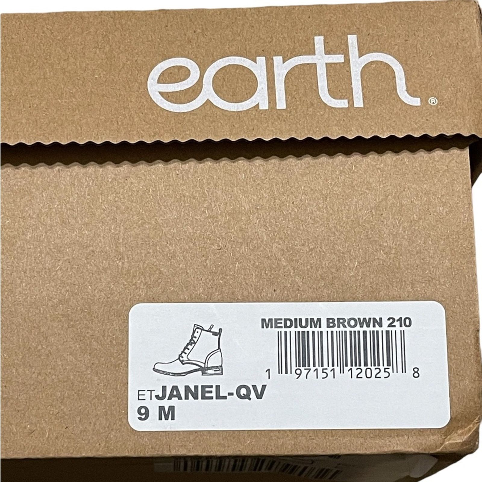 Other Earth Womens Leather Lace-Up Ankle Boots Janel M Brown 9 NEW Size US 9 / IT 39 - 10 Thumbnail