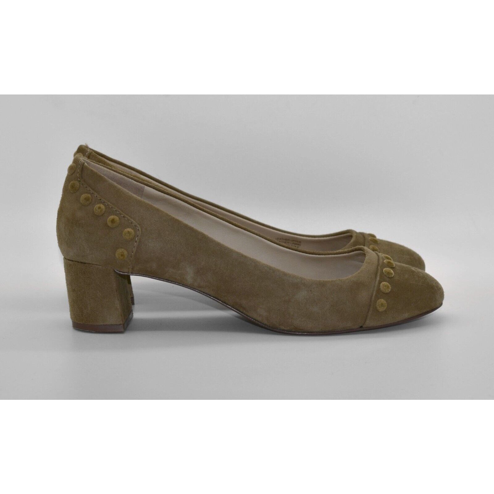 Tory Burch TORY BURCH Colt Studded Suede Block Heels Pump Shoes Size 8M Size US 8 / IT 38 - 3 Thumbnail