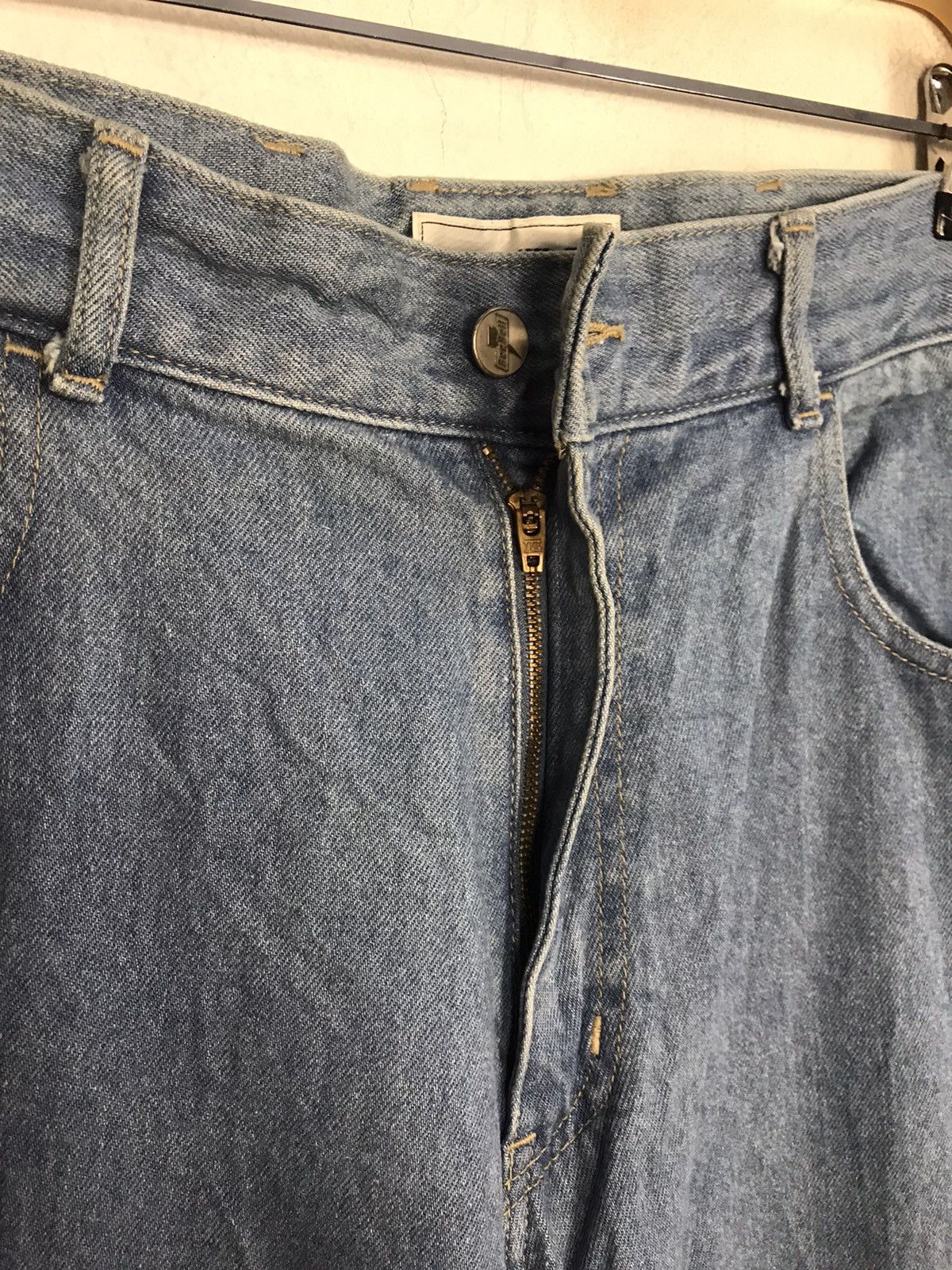 Japanese Brand 90s Bee Bell Indigo Denim Baggy Embroidery Doraemon Patches Size 34" / US 12 / IT 48 - 4 Thumbnail