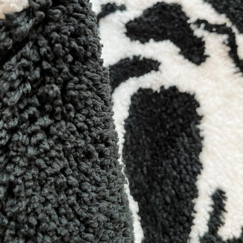 Vintage Cool Black Ghost Tufting Rug Size ONE SIZE - 6 Thumbnail