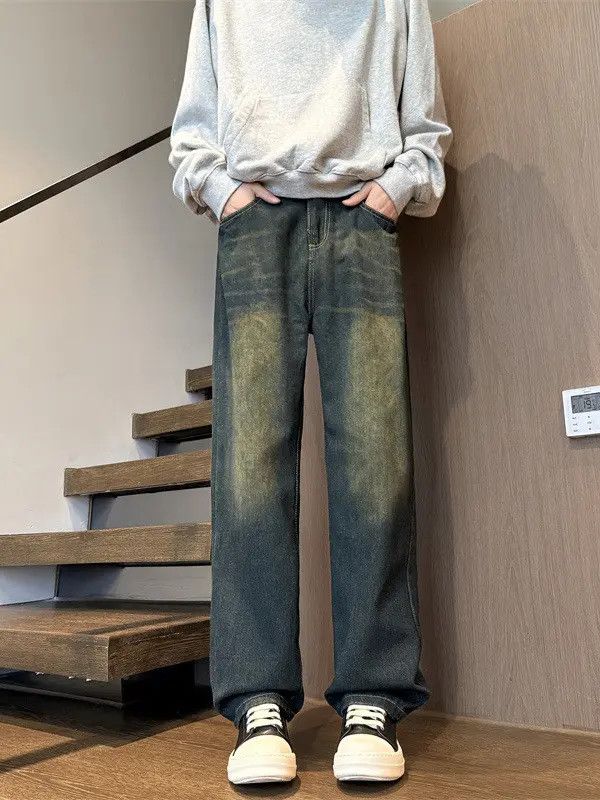 Japanese Brand × Jean Retro loose high street wide leg jeans Size US 32 / EU 48 - 2 Thumbnail