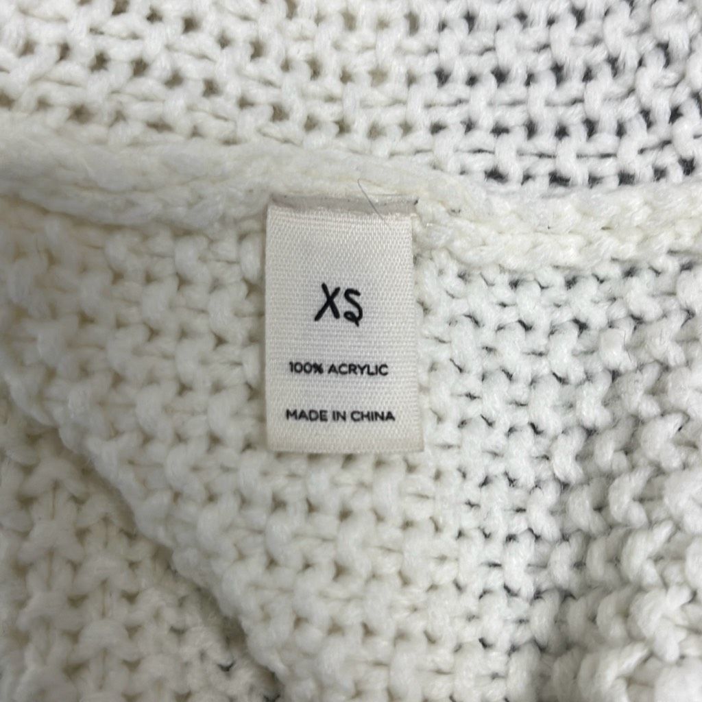 Other Anthropologie Moon & Meadow Women XS Twist Front Sweater Whi Size XS / US 0-2 / IT 36-38 - 6 Thumbnail