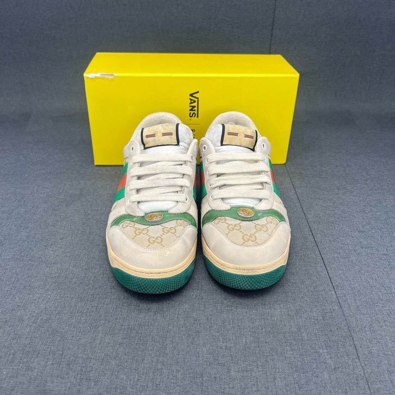 Gucci Gucci Screener Low-Top Leather Sneakers for Men - Size US 9.5 / EU 42-43 - 2 Thumbnail