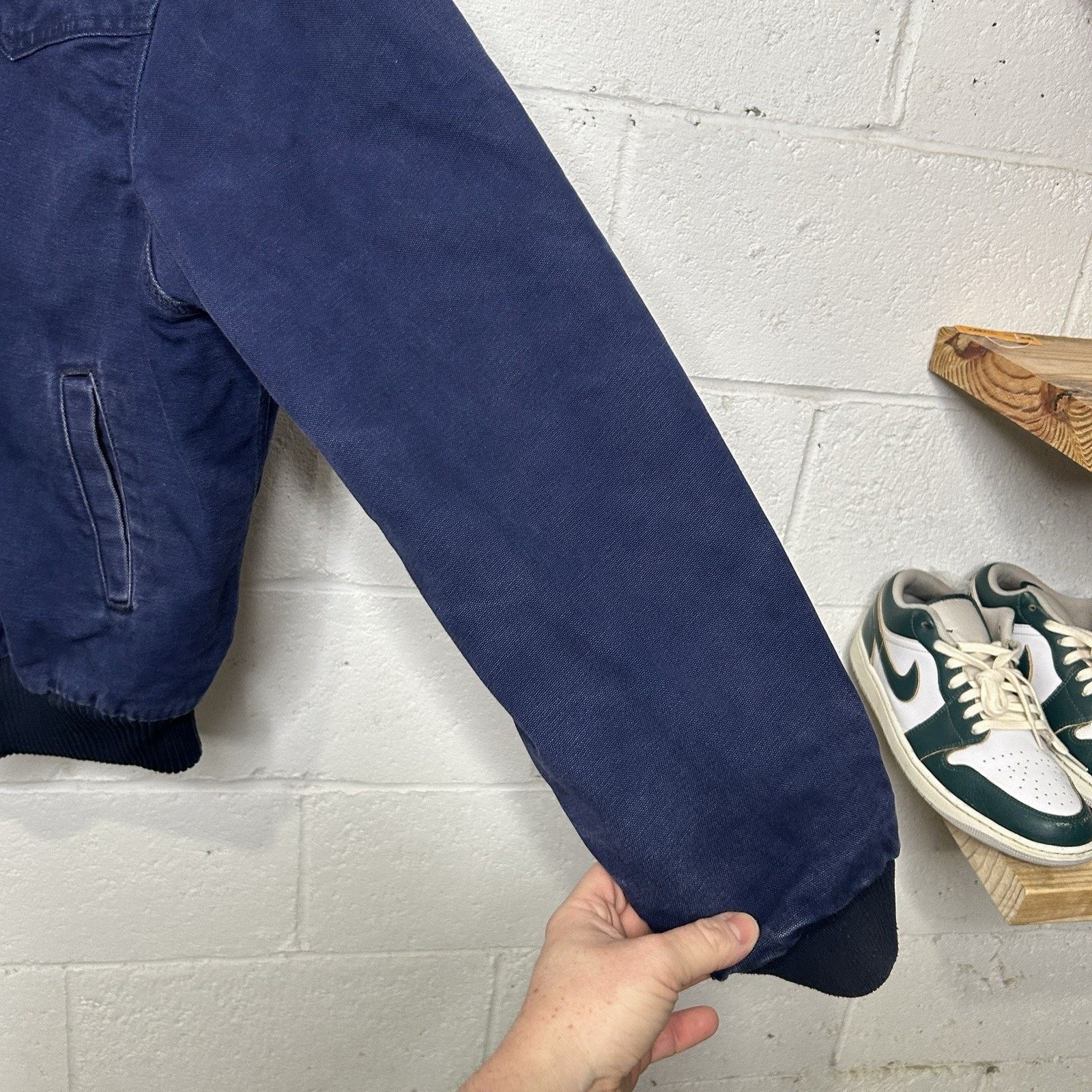 Carhartt Vintage Carhartt Quilted Santa Fe Jacket “Navy” JQ2102 Size US L / EU 52-54 / 3 - 8 Thumbnail