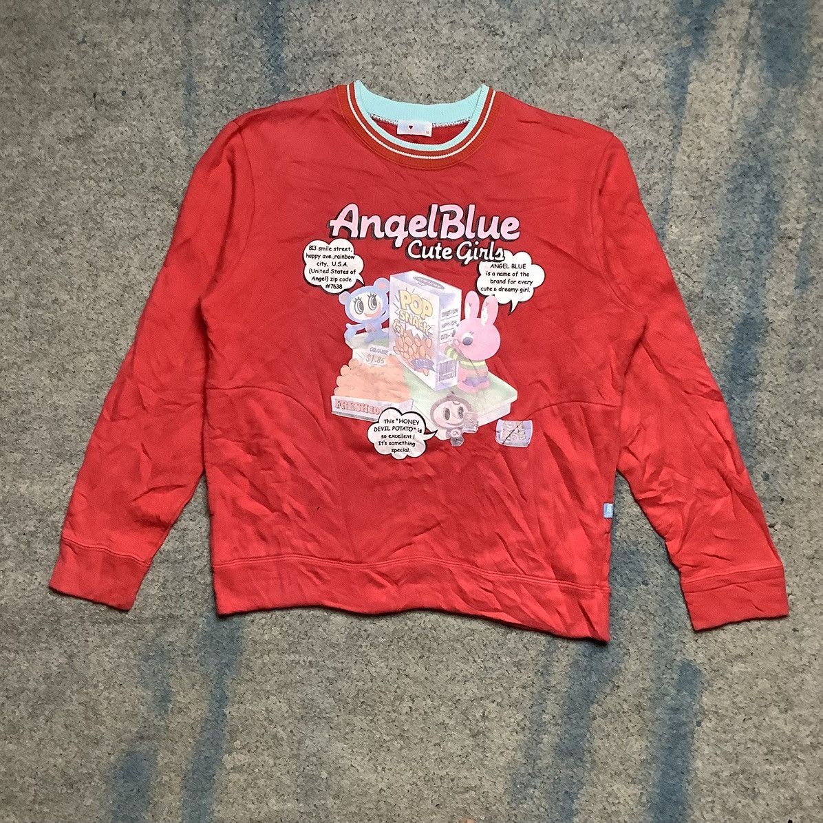 Angel Blue × Hysteric Glamour Vintage Angel Blue Sweatshirts Y2K Size US L / EU 52-54 / 3 - 1 Thumbnail