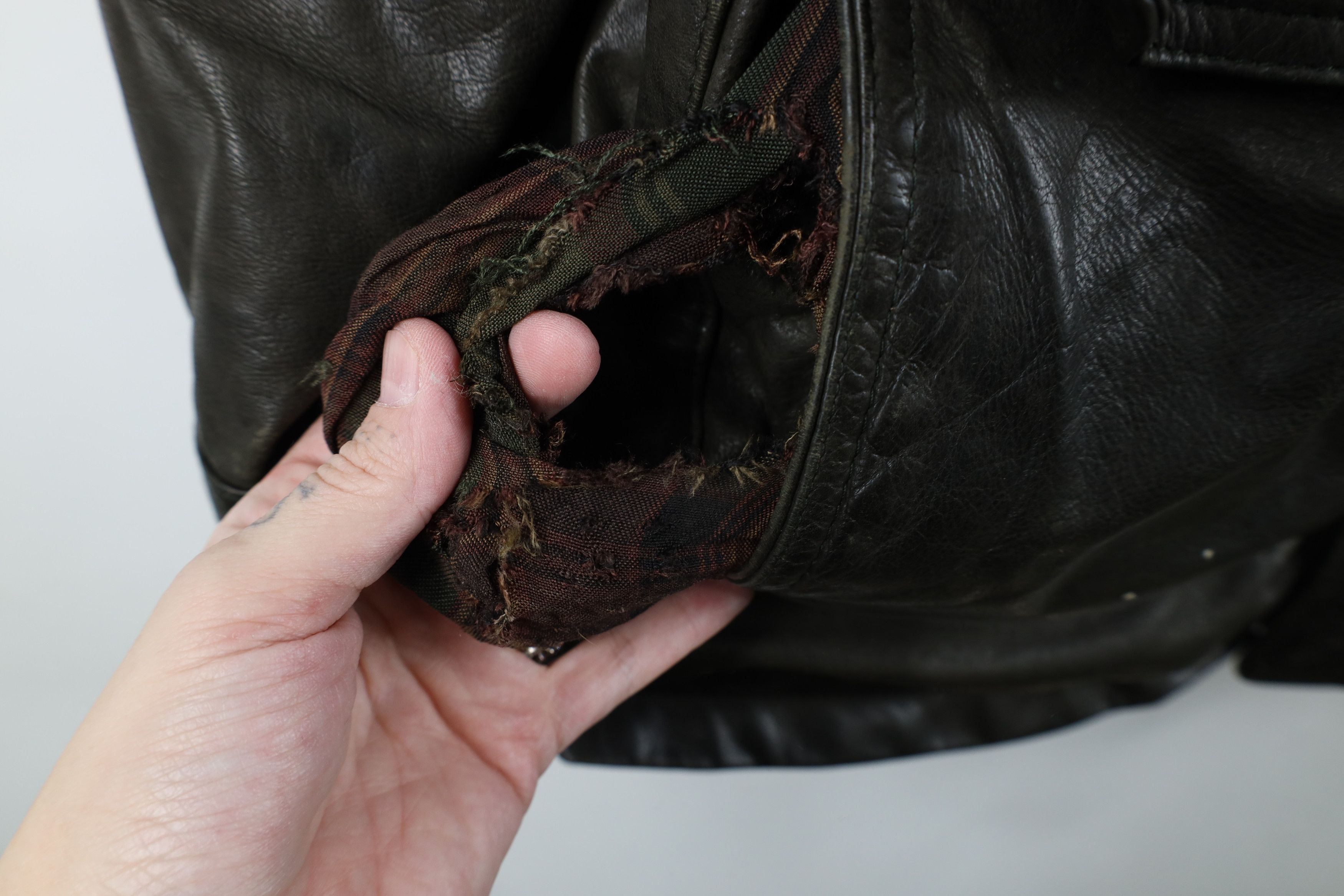 Vintage Vintage 90s Streetwear Lined Leather Chore Barn Jacket Size US XXL / EU 58 / 5 - 6 Thumbnail