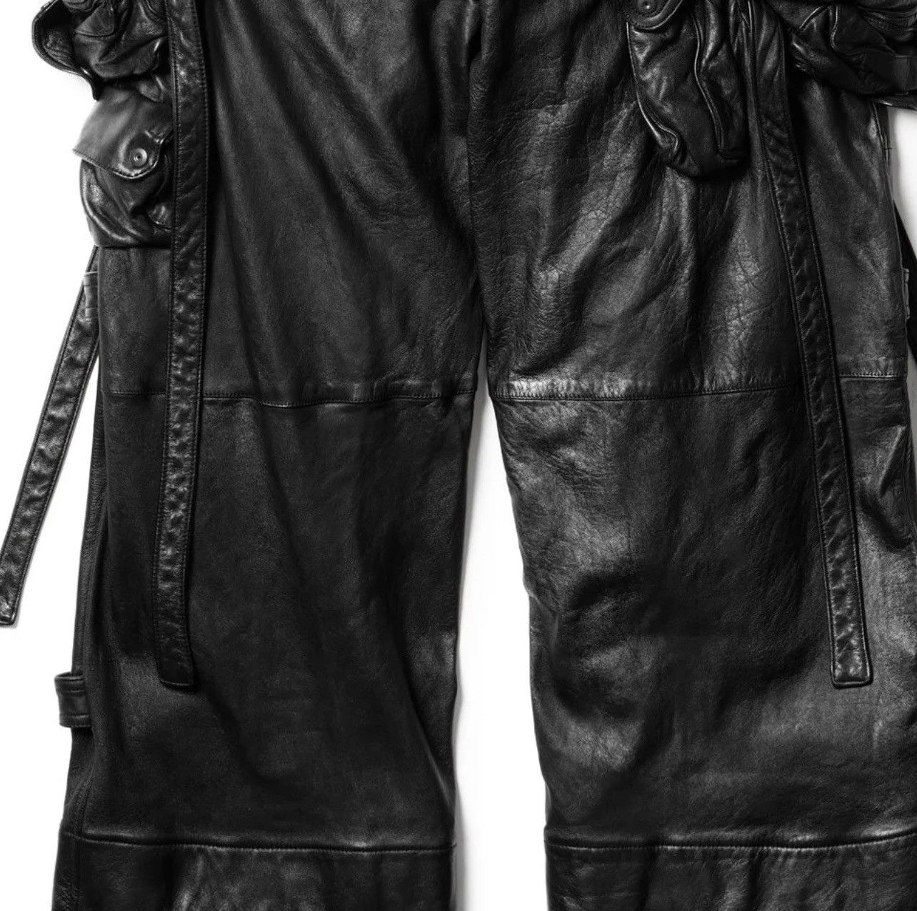 Julius Julius Leather Wide Gas Mask Cargo Pants Size US 34 / EU 50 - 19 Thumbnail