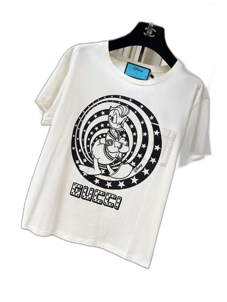 Gucci Gucci Disney Donald Duck White TShirt-2506 Size M / US 6-8 / IT 42-44 - 1 Thumbnail