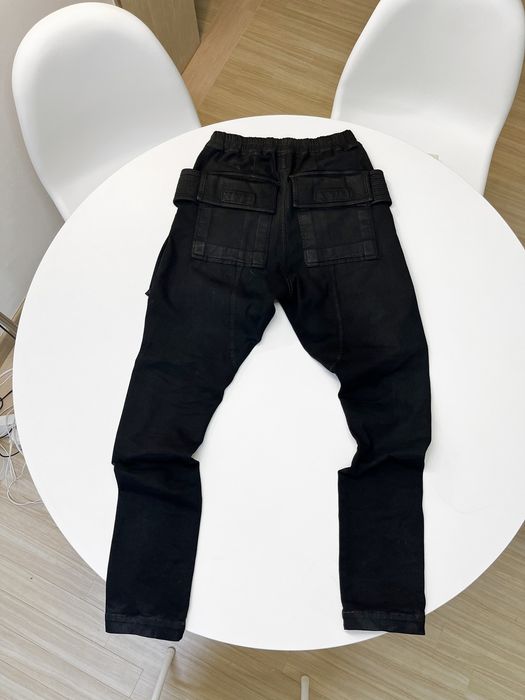 Rick Owens [S] Rick Owens Creatch Cargo Waxed Coated Denim Pants Grailed