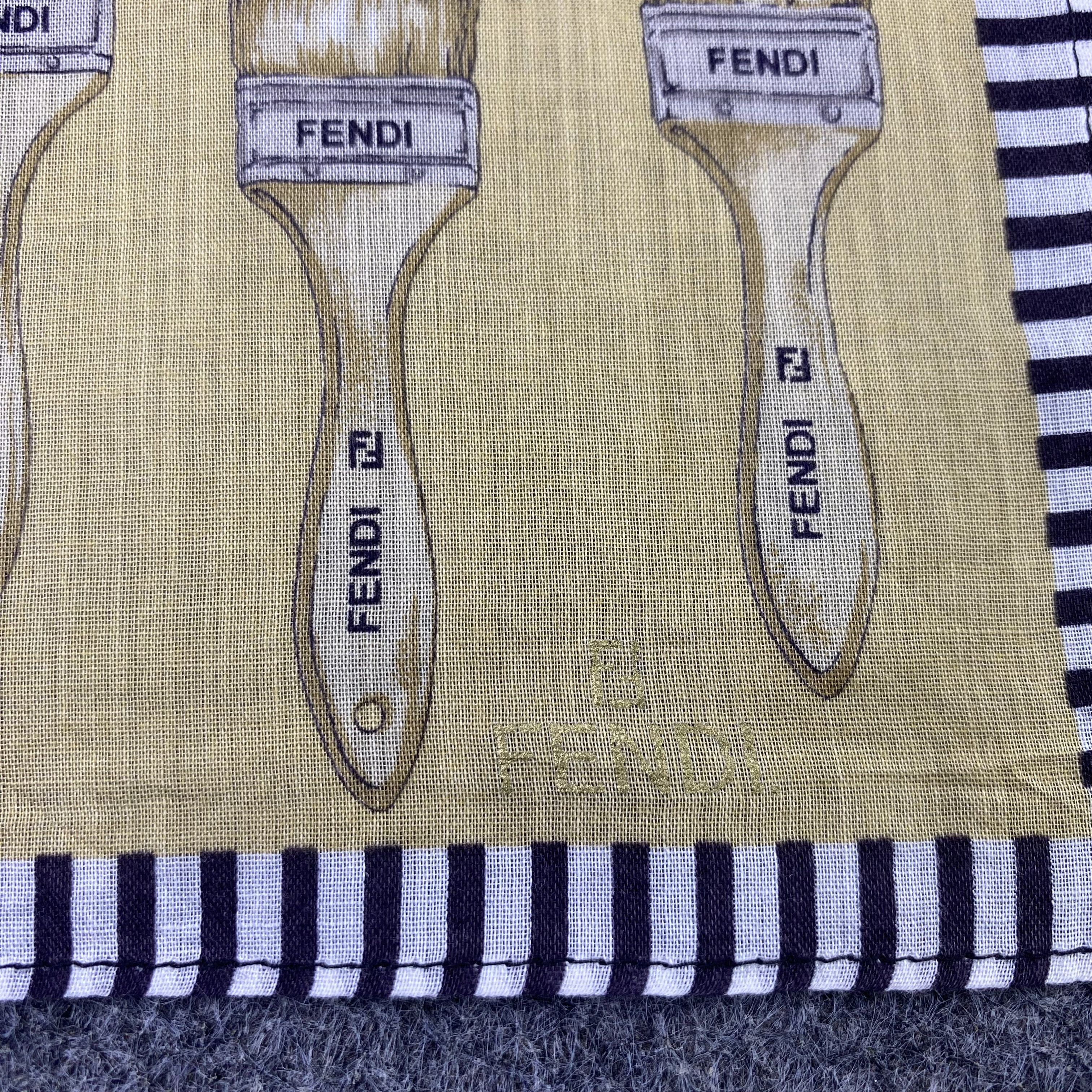 Fendi Fendi Handkerchief Neckerchief Bandana-B2060 Size ONE SIZE - 7 Thumbnail