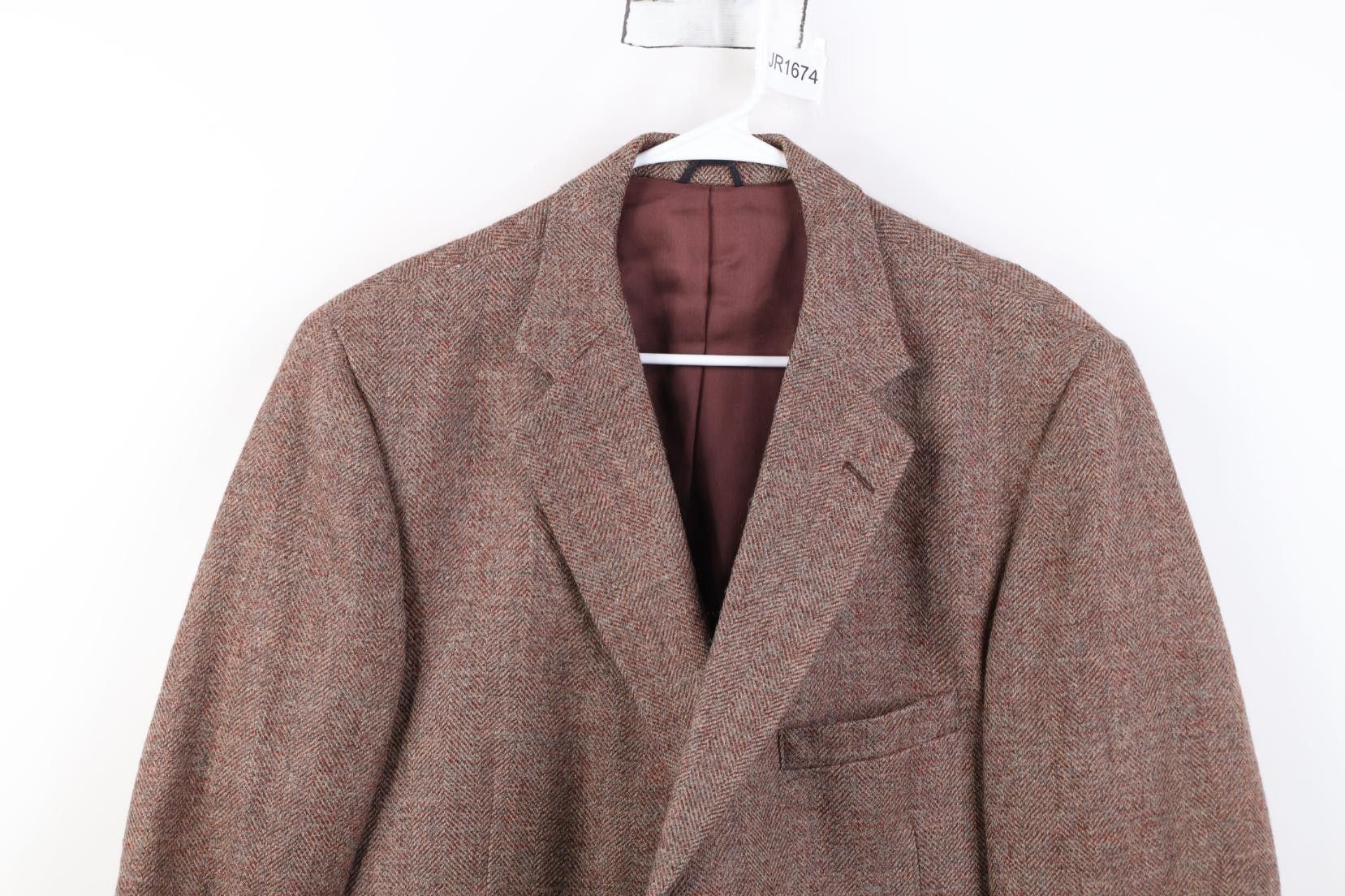 Vintage Vintage 70s Streetwear Tweed Suit Coat Blazer Jacket USA Size US XL / EU 56 / 4 - 2 Thumbnail