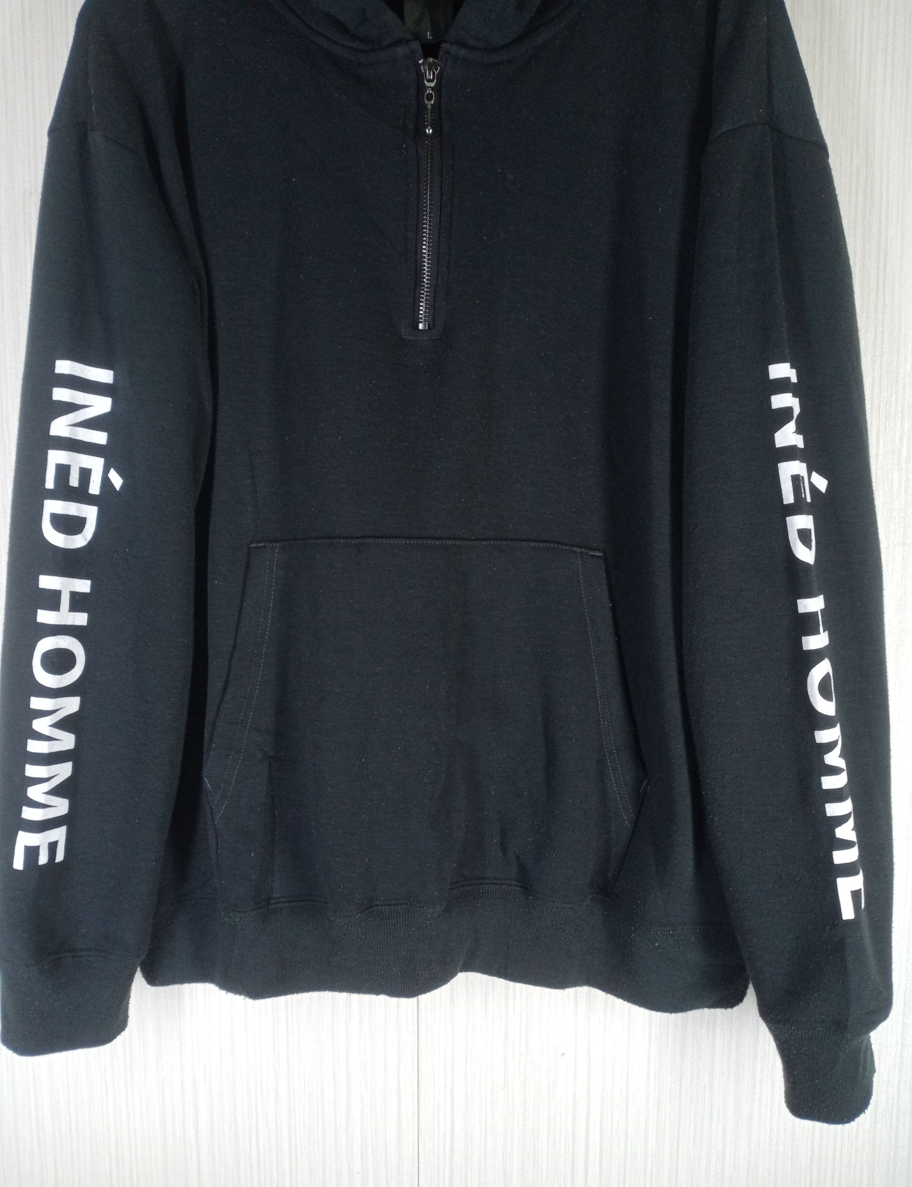 Issey Miyake Rare Vintage Ined Homme Issey Miyake Half Zipper Hoodie Size US L / EU 52-54 / 3 - 3 Thumbnail