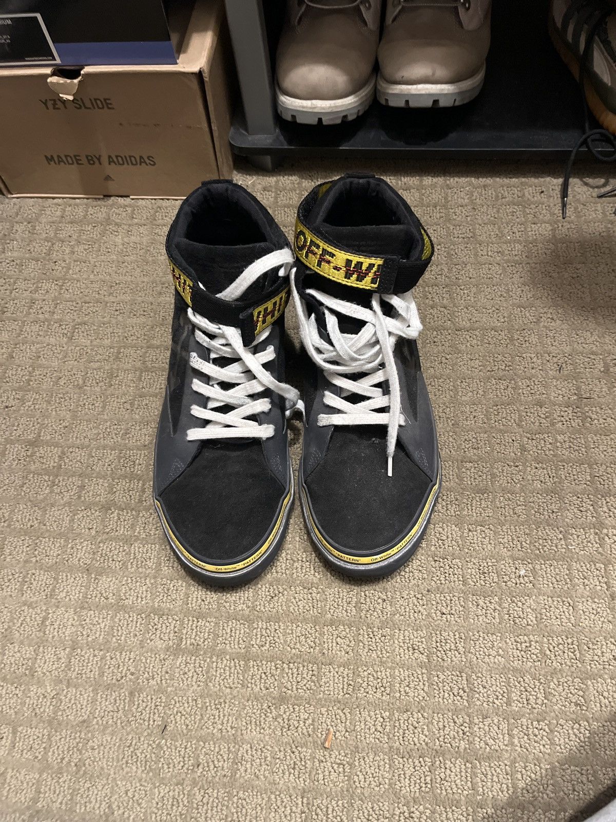 Off-White Offwhite high top black sneakers Size US 10 / EU 43 - 3 Thumbnail