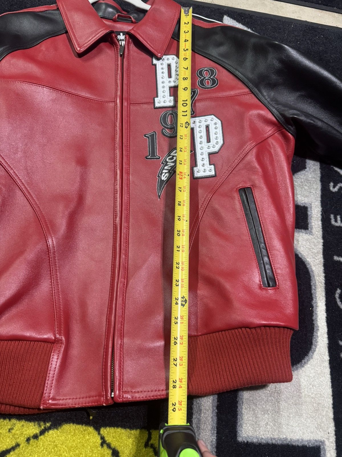 Pelle Pelle Pelle Pelle LEATHER TIGER JACKET RED BLACK Size US XL / EU 56 / 4 - 9 Thumbnail